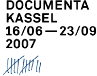 Peter Koppen: Stand "Ein Quadratmeter reines Deutsch" anlsslich der documenta 12 in Kassel 2007