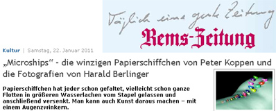 Peter Koppen PRESSE: Rems-Zeitung, 22.01.2011