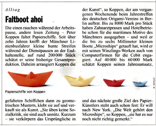 Peter Koppen PRESSE: Der Spiegel, 26/1996