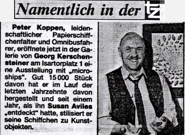 Peter Koppen PRESSE: TZ München, 15.10.1985