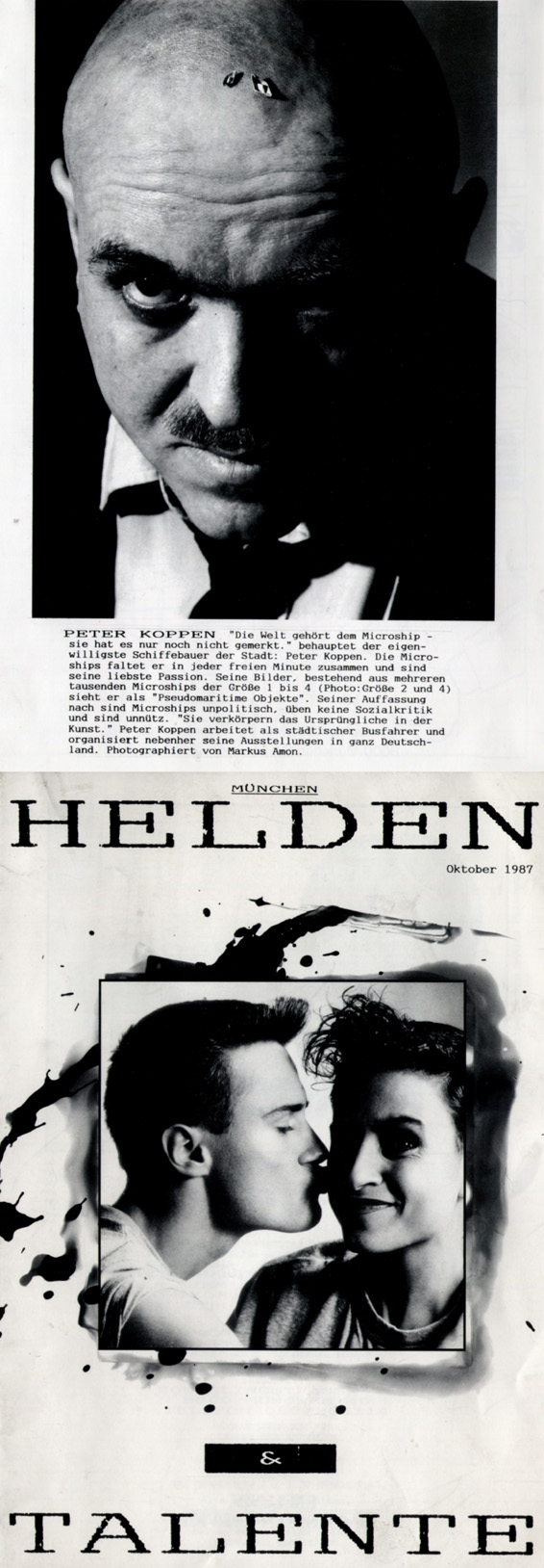 Peter Koppen PRESSE: Helden & Talente 10/1987