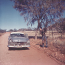Peter Koppen in Australien (1968 bis 1970) -  Bei der Fahrt von Alice Springs nach Arltunga in Begleitung des Schweizers Max Weiler fiel 