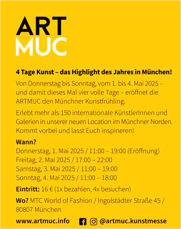 Gesellige-Kuenstler-Muenchen - ARTMUC - 01.05. bis 04.05.2025