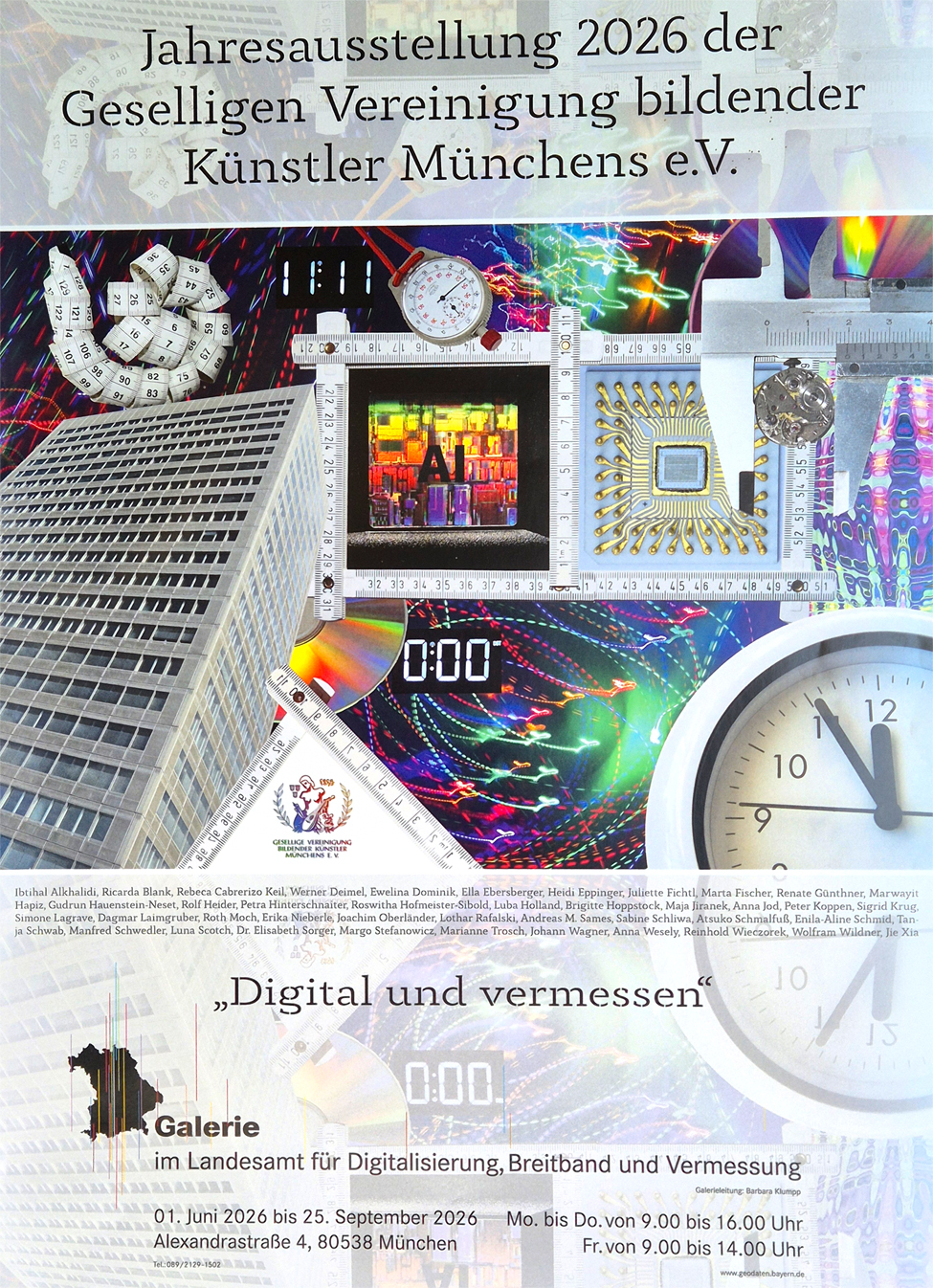 Gesellige Vereinigung Bildender K�nstler M�nchens e.V. 2026 - �Digital und vermessen�