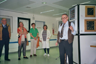 Peter Koppen bei der Vernissage seiner Ausstellung im Klinikum München Pasing am 22.04.2009